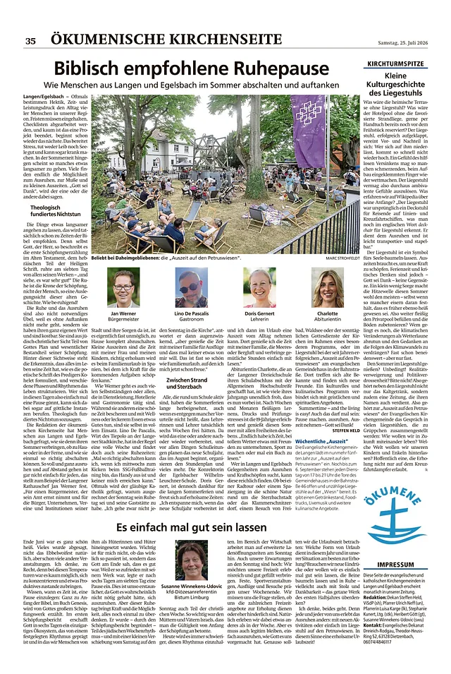 Kirchenseite Juli 2026